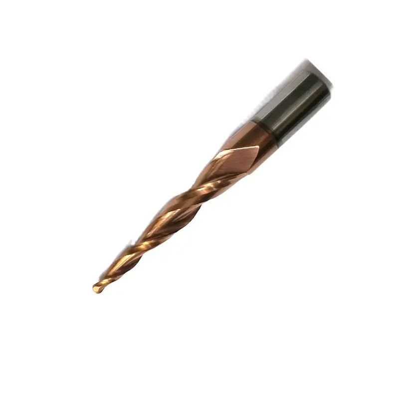 1 шт. R1.0 * D6 30 5 50L 2F HRC55 вольфрамовое твердое Карбидное покрытие коническая шаровая