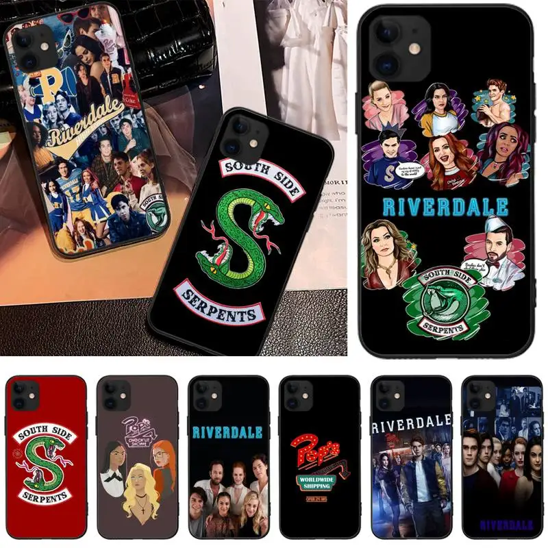 

TV Riverdale Southside Serpent Phone Case Black TPU For IPhone 12 11 PRO MAX X XS XR 6S 7 8 PLUS SE Cases Cover