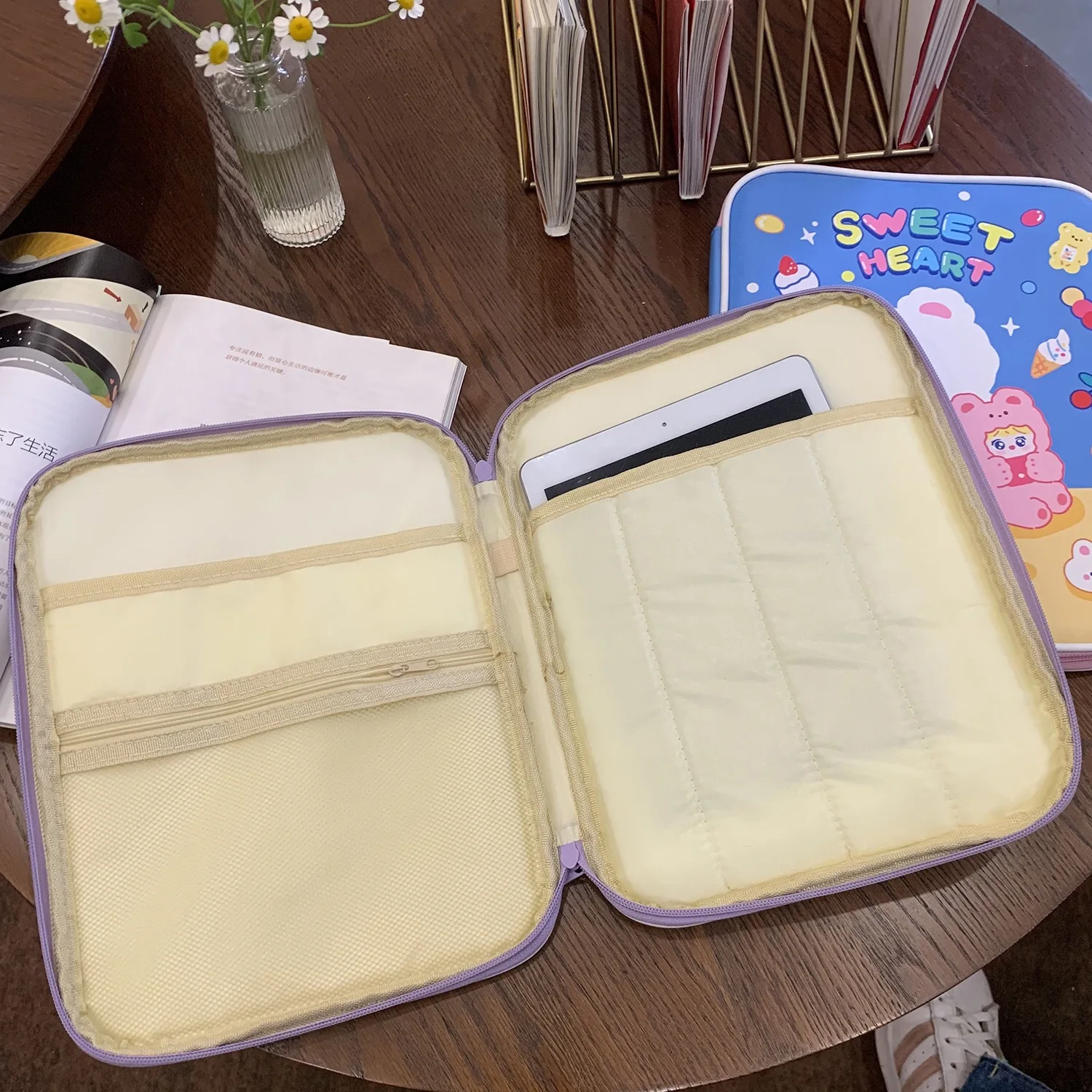 Bentoy Milkjoy 10.2 10.5 11inch Mac ipad Case Soft Shockproof Pen Pocket Holder Cute Korea Fashion iPad Bags For Travel Business |