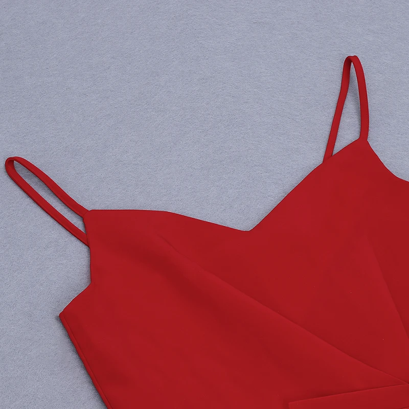 

VC All Free Shipping New Chic Ruched Design Sexy V Neck Midi Dress Celebrity Party Club Slip Dress Vestido