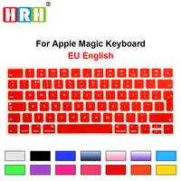 hrh waterproof euuk keyboard covers silicone skins protective film for apple magic mla22ba european layout