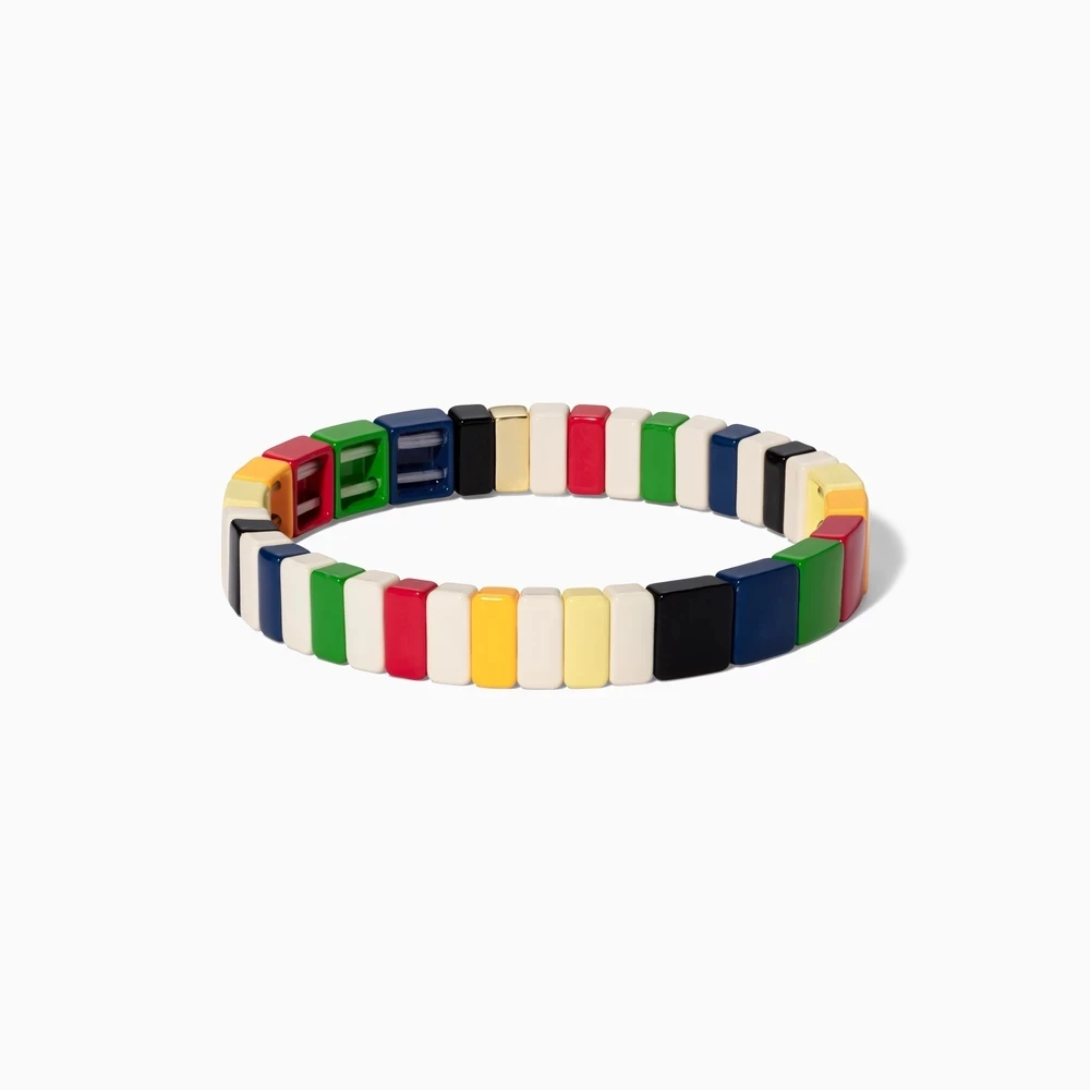 AliExpress женские роксанны Assoulin из бисера Эмаль стрейч браслет femme boho bileklik pulseira bransoletki damskie браслеты - Окраска металла: bracelet