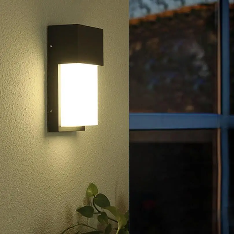 YRANK 12 Вт открытый сад балкон настенные светильники водонепроницаемый вилла забор