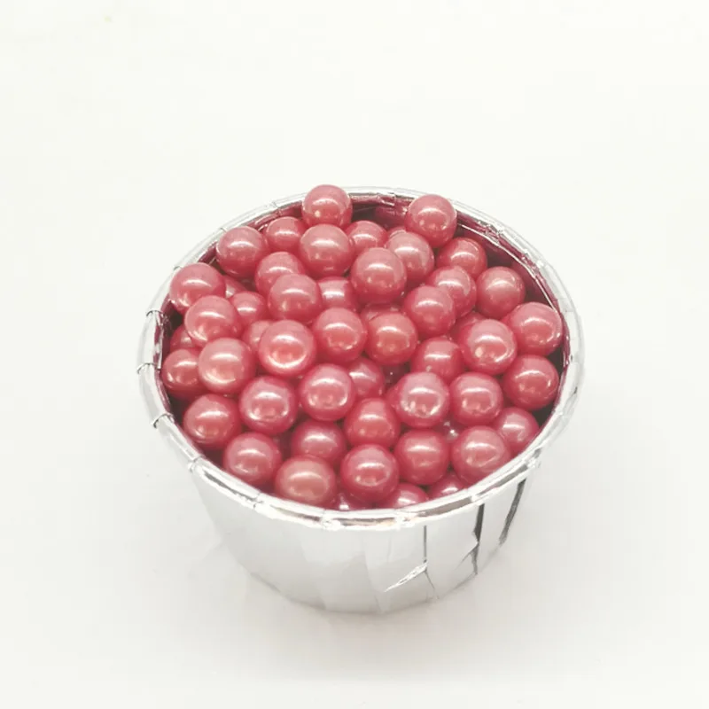 Съедобные красные бусины 15 г жемчужные сахарные шарики конфетные украшение для