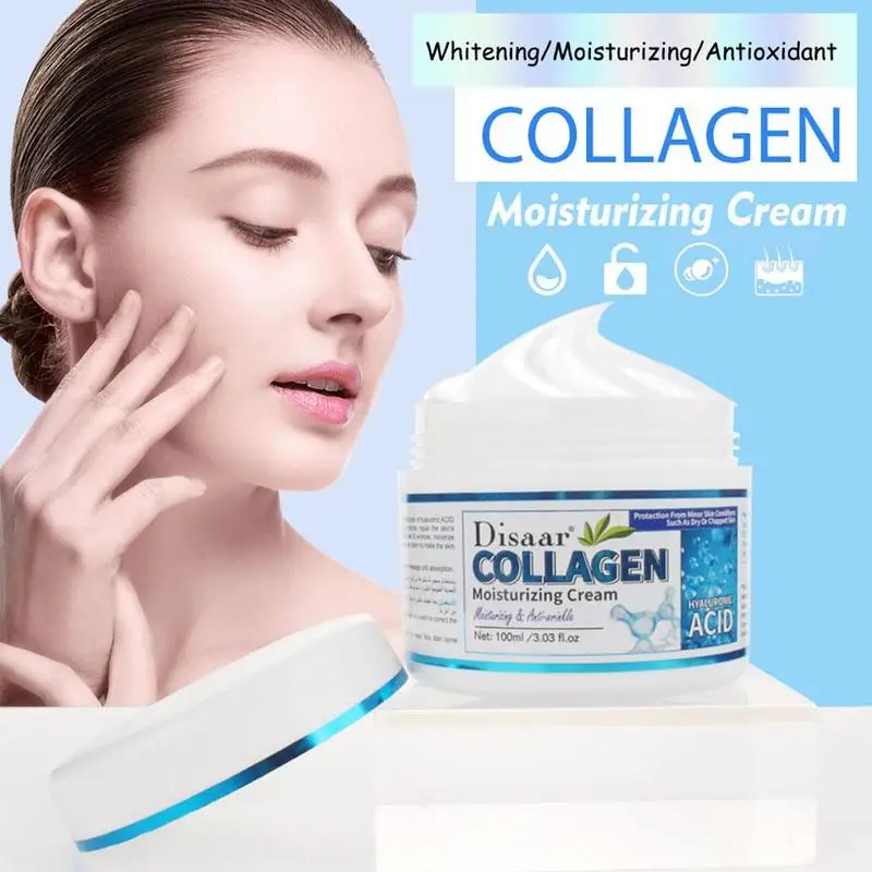 

100g Hyaluronic Acid Collagen Body Cream Facial Whitening Moisturizing Brighten Cream Skin Care Body Lotion Moisturizing
