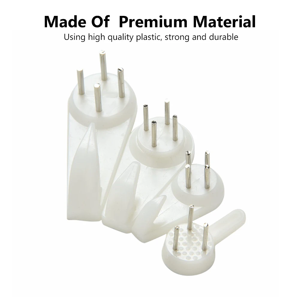 20 шт. белый Живопись фото Пластик Invisibl ногтей подвесная вешалка домашний декор