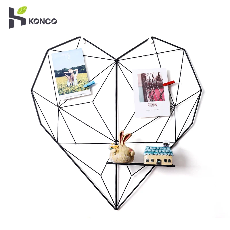 Домашний декор Konco INS железный стеллаж для хранения в форме сердца Скандинавская