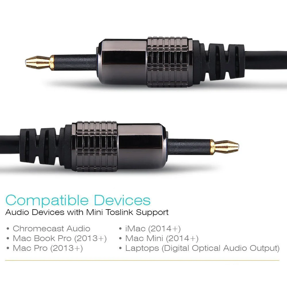 

3m 5m 10m Optical Lead Fiber Line Aluminum Outer Shell Digital Toslink Audio Cable Cord Wire