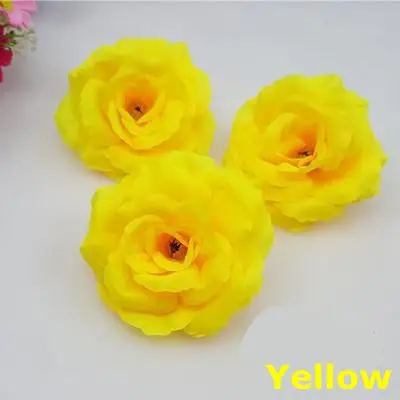 10 шт. винно-красный Бургунди Искусственные цветы розы головы отличный подарок на