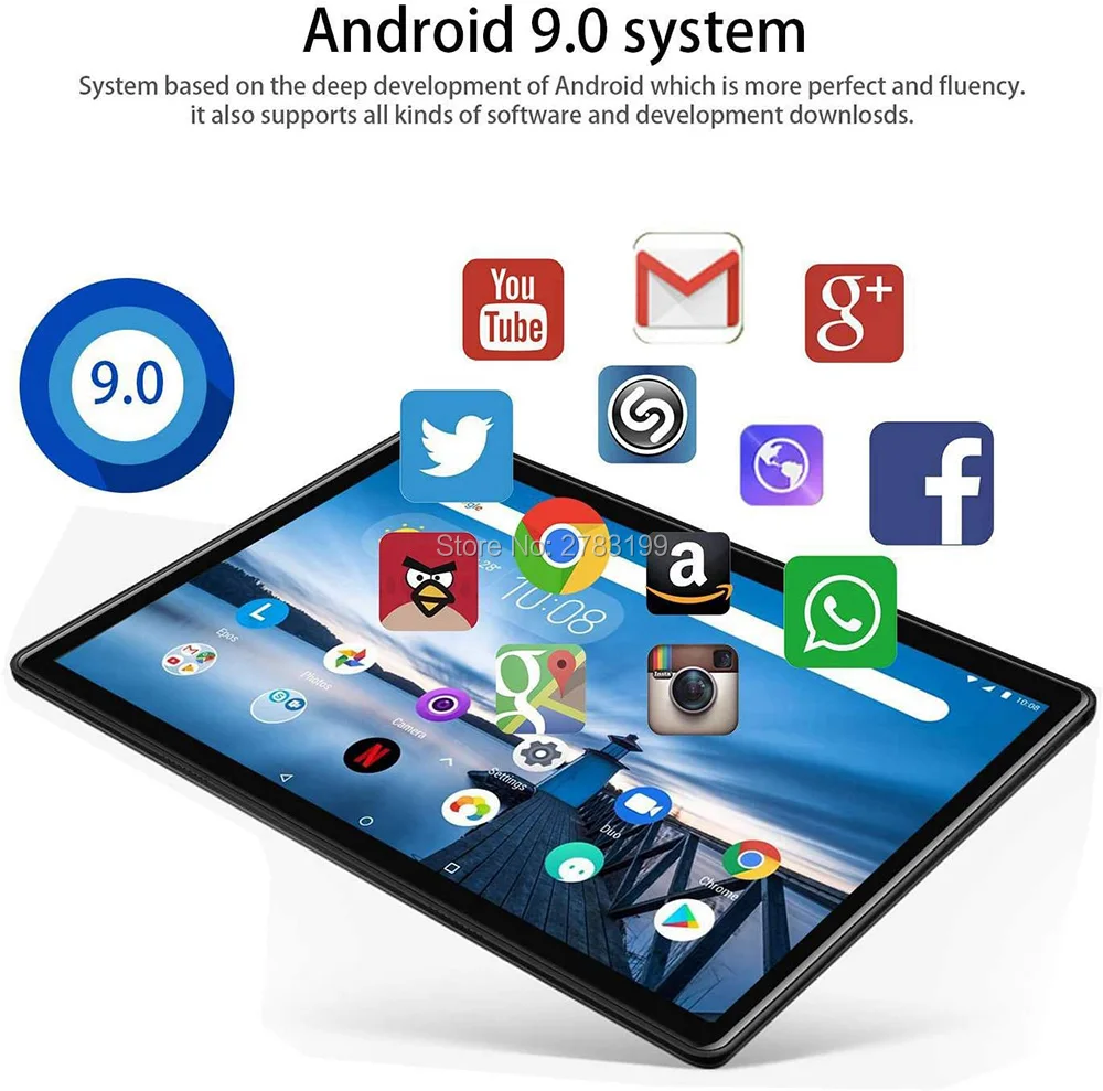 2020 Новый 2 Гб ОЗУ 32 ПЗУ 10 дюймов 4G телефон планшет Восьмиядерный Android 9 0 игровой