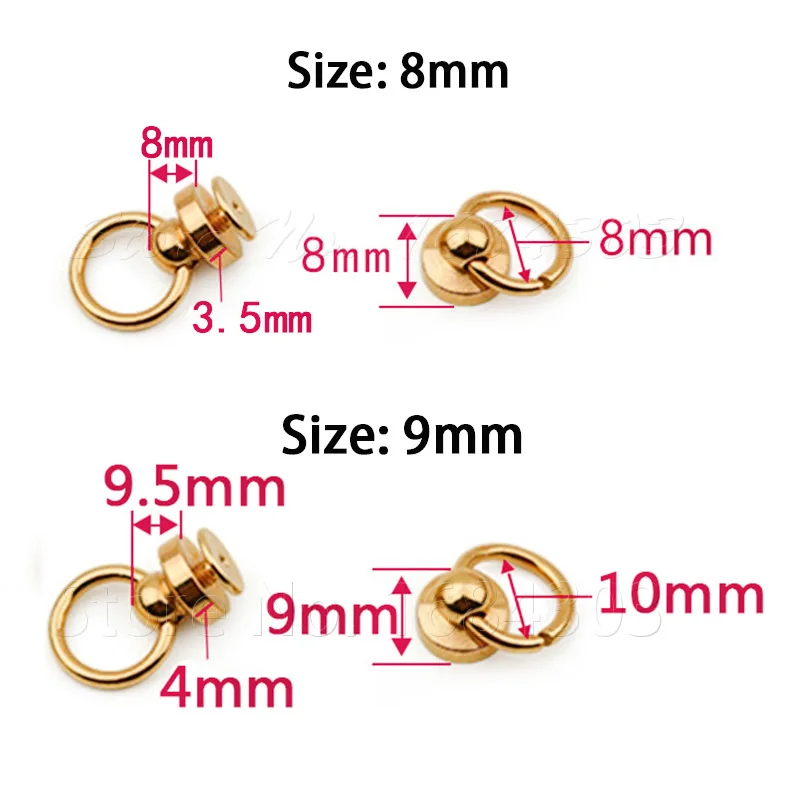 10 шт. металлическое уплотнительное кольцо шариковая Опора с штифты заклепки для