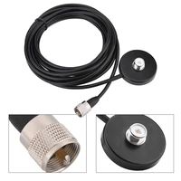 new 5m antenna magnetic roof mount base mobile car antenna roof mount bases long coax cable uhf male dropshipping