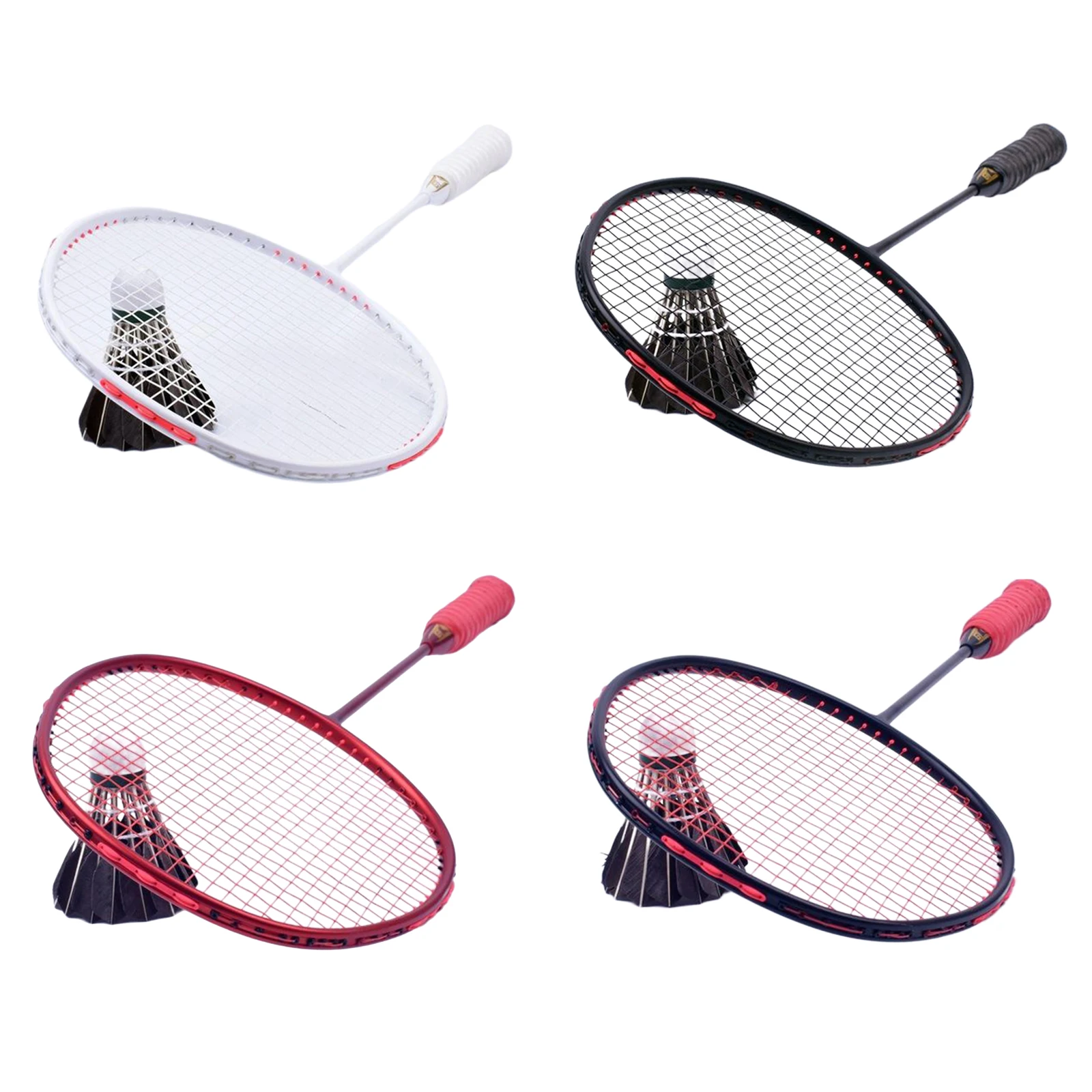 

Carbon Fiber Badminton Super Light String Bag Strung Max Racket 30Lbs 6U