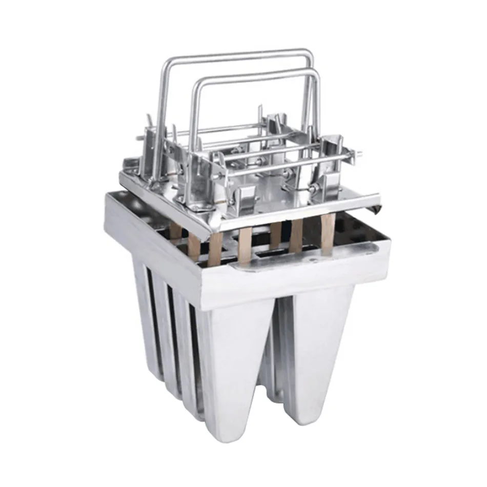 

VOGVIGO 8 Molds Stainless Ice Cream Mold Popsicle Molds DIY Fruit Ice Cream Stick Rack 20 Holes Ice Cream Tools