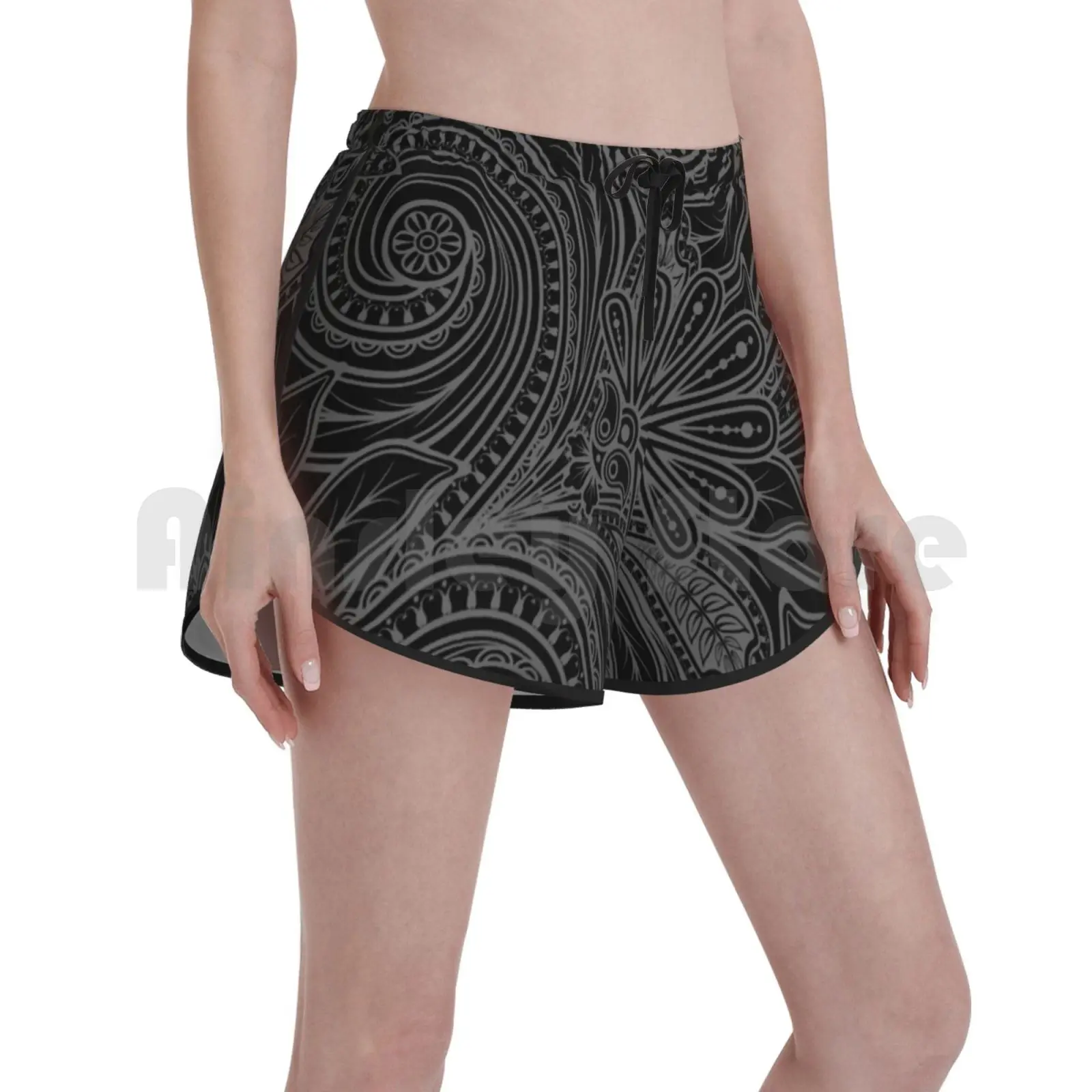 

Dark Floral Swim Shorts 134 Beach Shorts Floral Dark Floral Black Floral Goth Gothic Gothic Floral Darkness