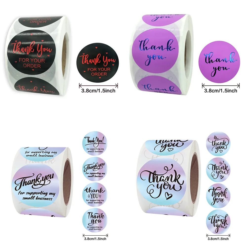 

Inch Gift Seal Labels 1.5 Packaging Birthday For You Stickers 500pcs/roll