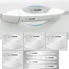 8 шт. прозрачная наклейка на дверную ручку автомобиля, декоративная Защитная пленка для Hyundai Solaris Ix35 I20 I30 I40 Tucson CRETA Santa Fe