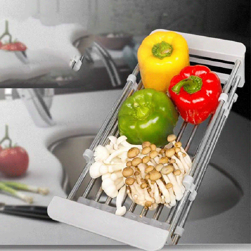 Многофункциональная полая корзина для белья кухонная раковина бинауральная 304