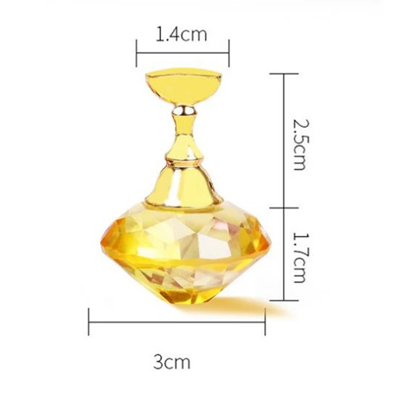 

5PCS/set Magnetic False Nail Tip Practice Display Stand Alloy Holder Crystal Base Manicure Nail Art Showing Shelf DIY Accessorie