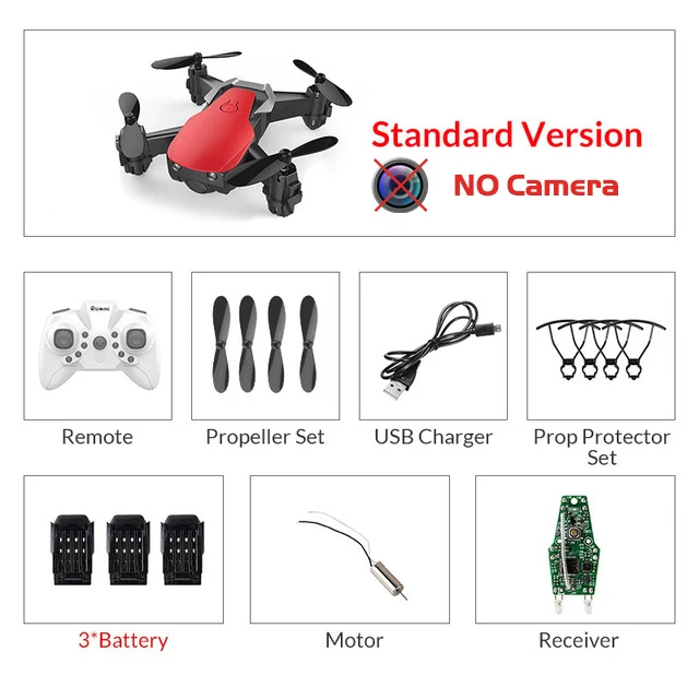 red30w3batteries Eachine E61 E61HW Мини WiFi FPV с HD камерой высота режим удержания складной Радиоуправляемый Дрон Квадрокоптер RTF - Цвет: red30w3batteries