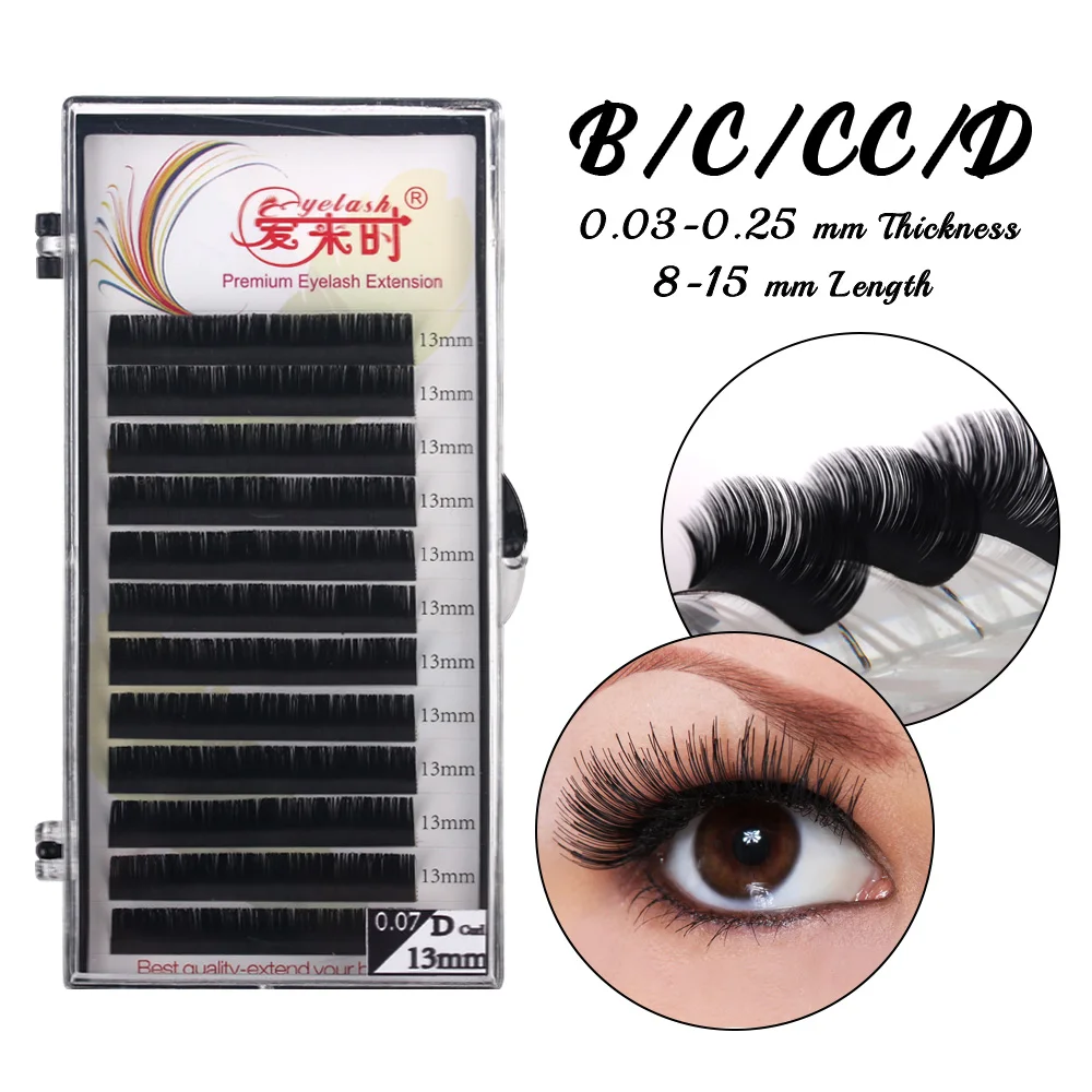 Классические накладные ресницы Maquiagem Cilios B/C/CC/D Curl искусственные норковые