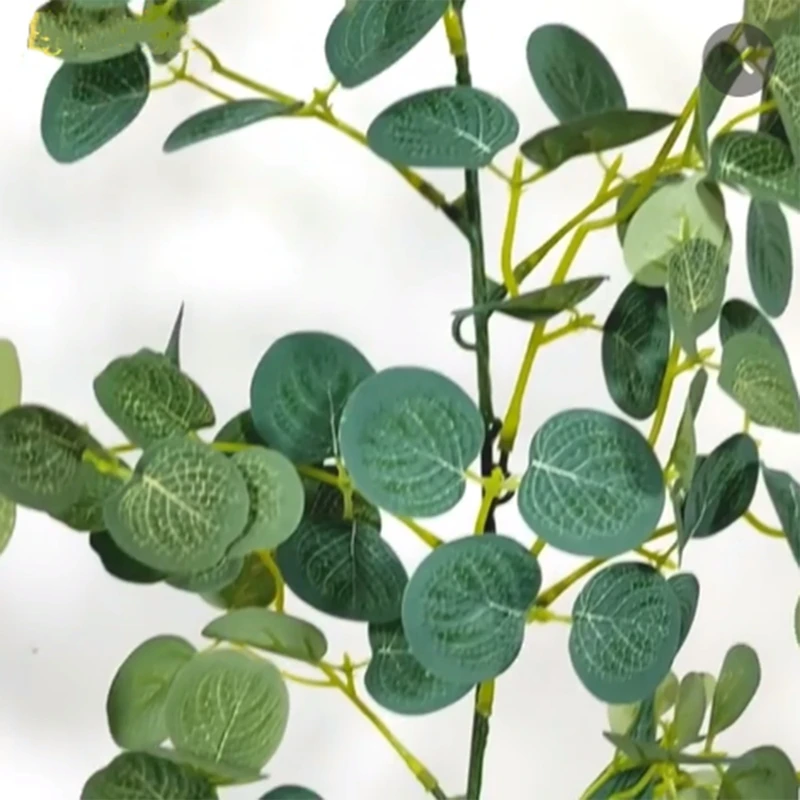 

Artificial Flower Rattan Money Leaf Eucalyptus Vine Wedding Birthday Background Arch Winding