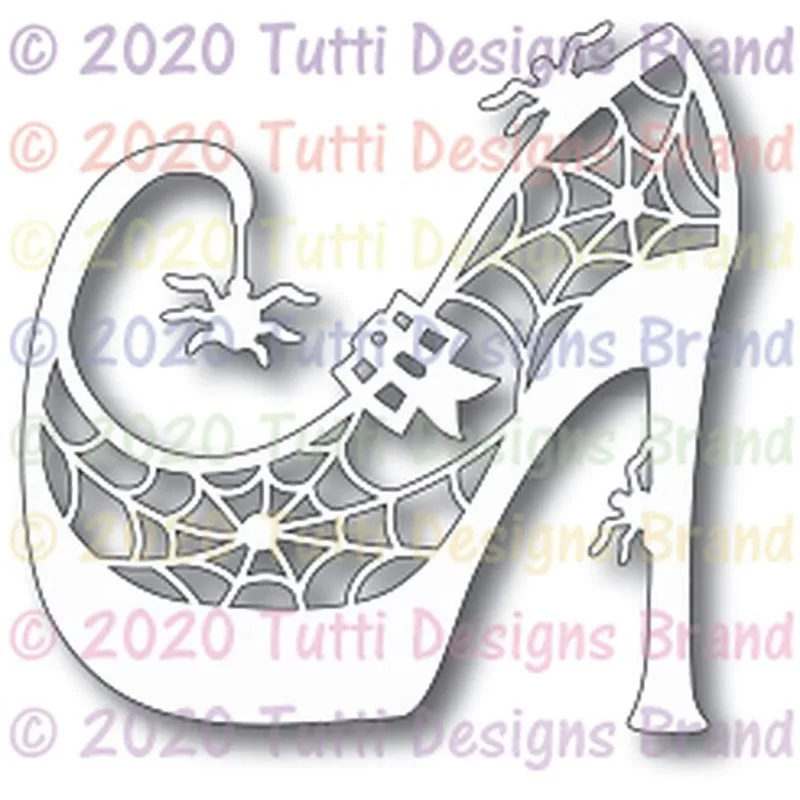 Жуткий обуви 2021 металлический Трафаретный вырубной Штамп для DIY Скрапбукинг и