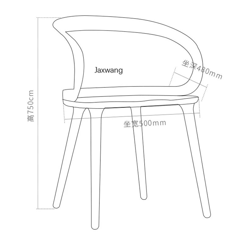 

Nordic Dining Chairs Kitchen Furniture Solid Wood Dining Chair Desk Home Backrest Simple Modern Wooden Chair Luxury Ins Armchair