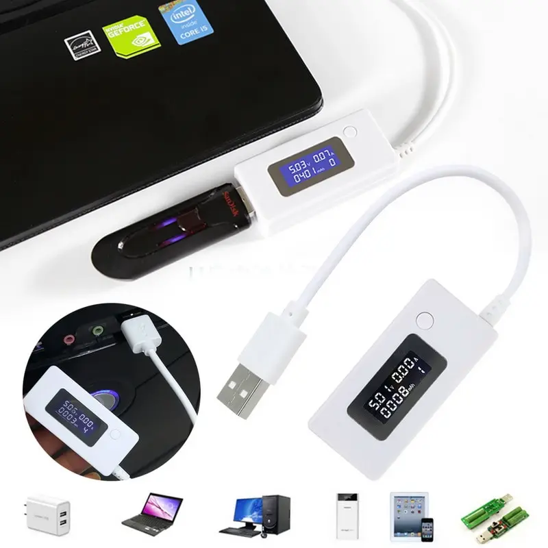 Измеритель напряжения и тока портативный Doctor Mobile Power Charger детектор емкости