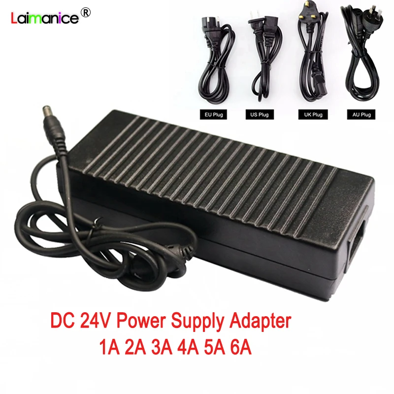 24 В 1A 2A 3A 4A 5A 6A адаптер питания Вход AC100-240V выход DC24V светильник ing трансформаторы зарядное устройство для светодиодные ленты светильник