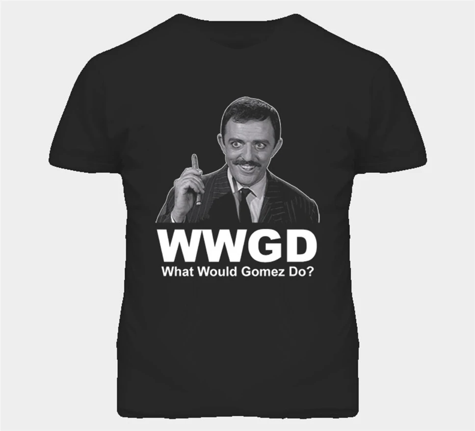 What Would Gomez Do Addams/семейная футболка большого размера| |