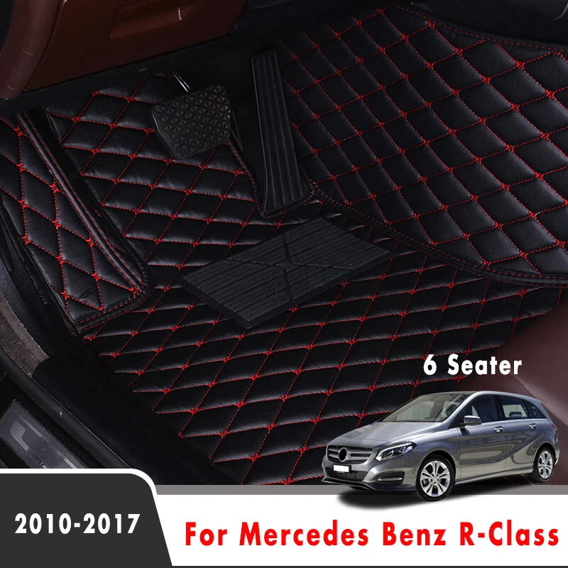 

Автомобильные коврики для Mercedes Benz R-Class 2017, 2016, 2015, 2014, 2013, 2012, 2011, 2010, 6 мест, ковер, индивидуальные аксессуары для интерьера автомобиля
