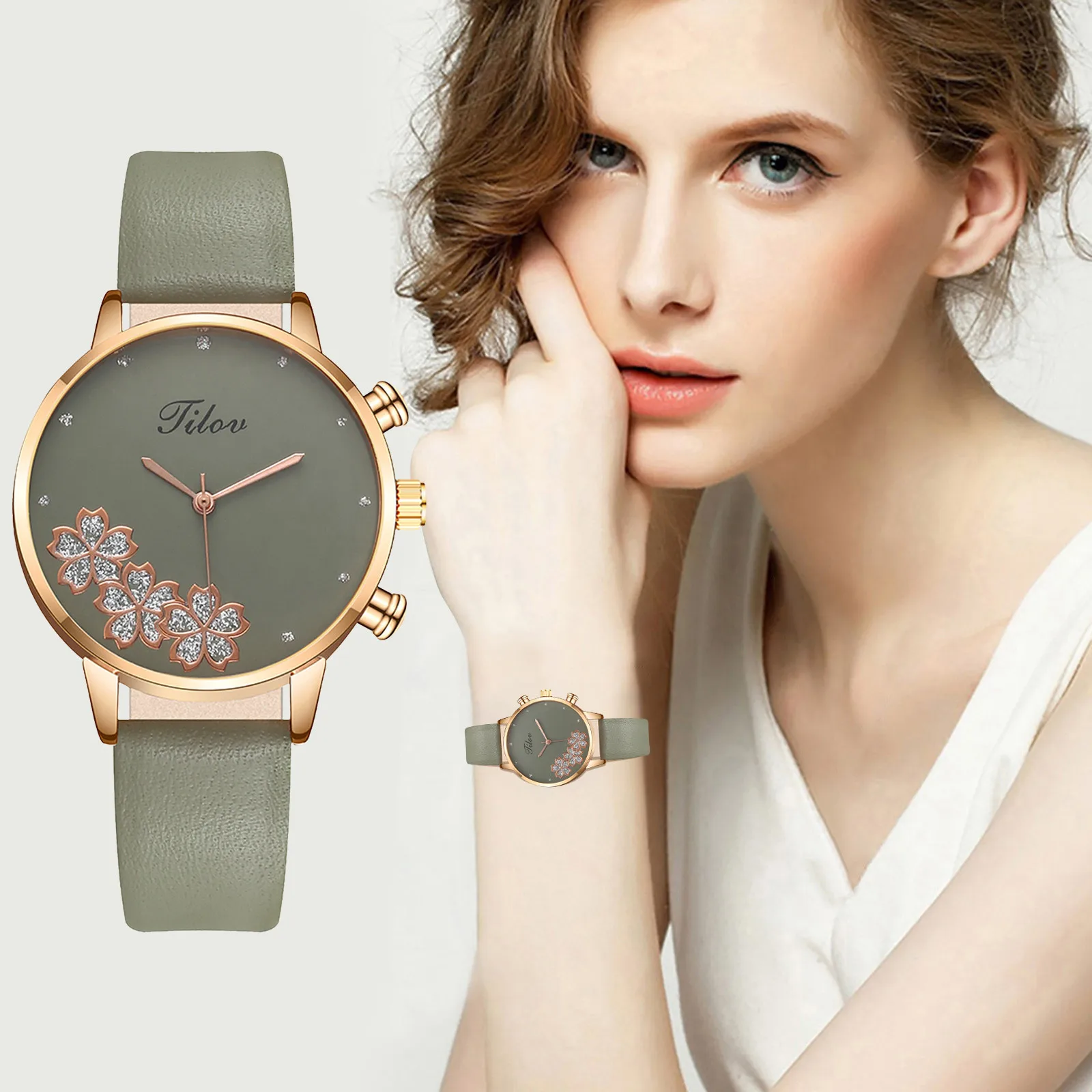 

Women Luxury Watch Flower Diamond Watch Crystal Dial Couple Stainless Steel strap Watches Quartz Vintage Small Clocks Reloj Dama