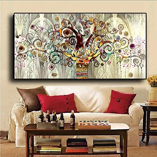 

Vikoko Klimt's Life In Gold Tree Painting Wall Art