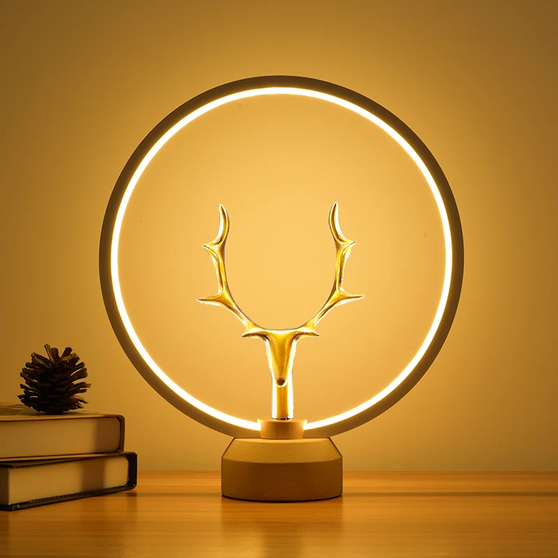 Прямая поставка, Светодиодный настольный светильник с-образной формы, Heng Balance Lamp, светодиодный, средний, воздушный, магнитный переключатель, лампа, USB, умное украшение жизни для спальни