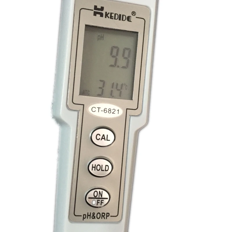 Портативный цифровой измеритель PH ORP с ЖК дисплеем Водонепроницаемый Тестер 0 14 pH