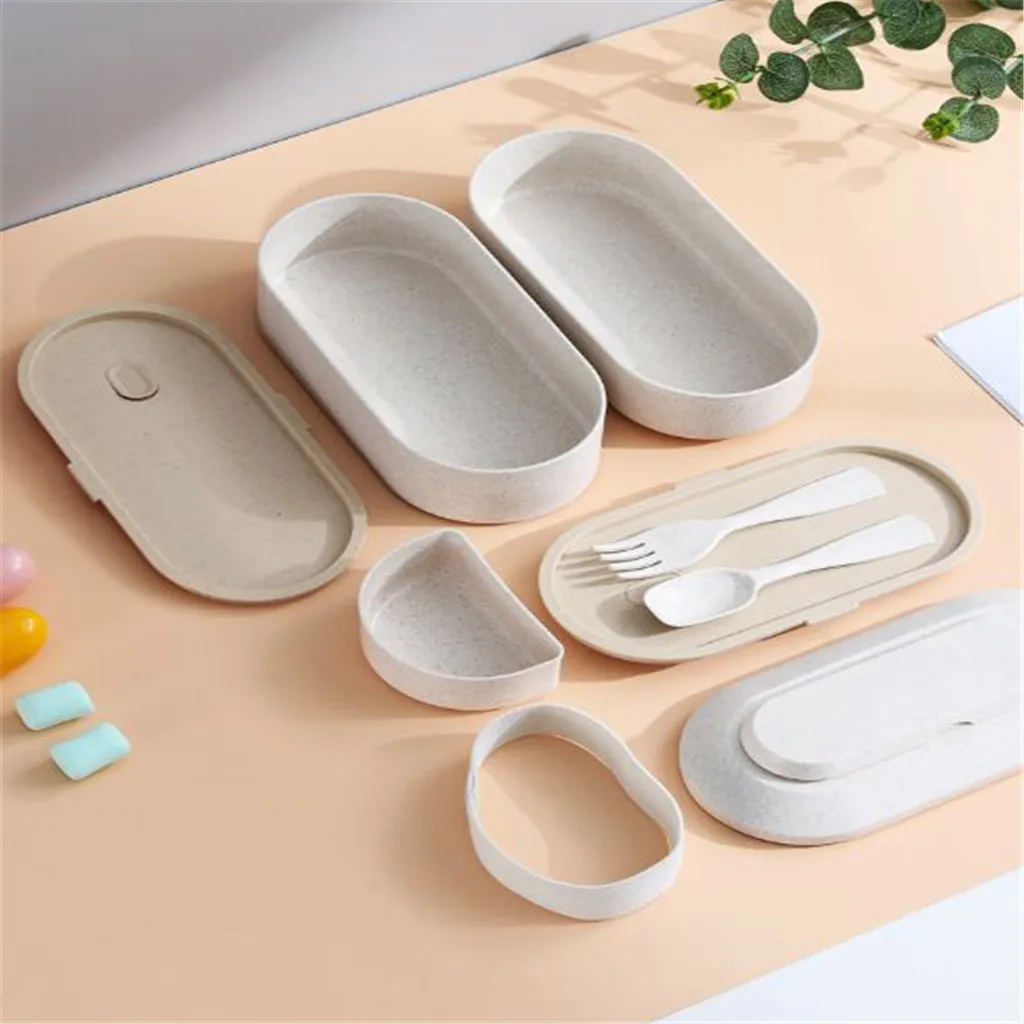 3-слойный Ланч-бокс с отсеками герметичный Бенто-бокс изолированный контейнер