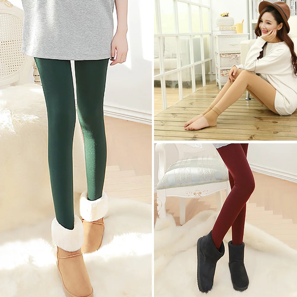 

Fabala Warm Slim Thick Elastic Winter Cozy Bottoming Trousers High Waist Woman Leggings