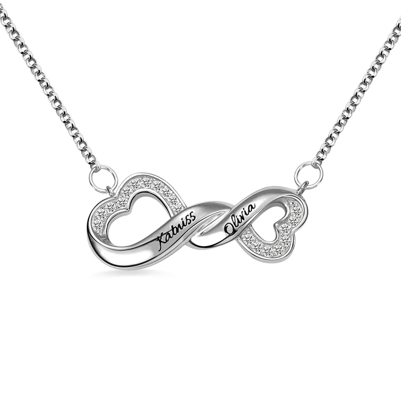 

YSH Новое Персонализация 925 пробы Серебряное гравированное имя неограниченное ожерелье 2020 женские Роскошные DIY пользовательские ювелирные и...