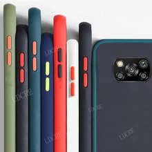 For Cover Xiaomi Poco X3 NFC Case For Poco X3 NFC Luxury Translucent Matte Cover  For Redmi Note 9 Pro 9S Poco M3 X3 Pro Fundas