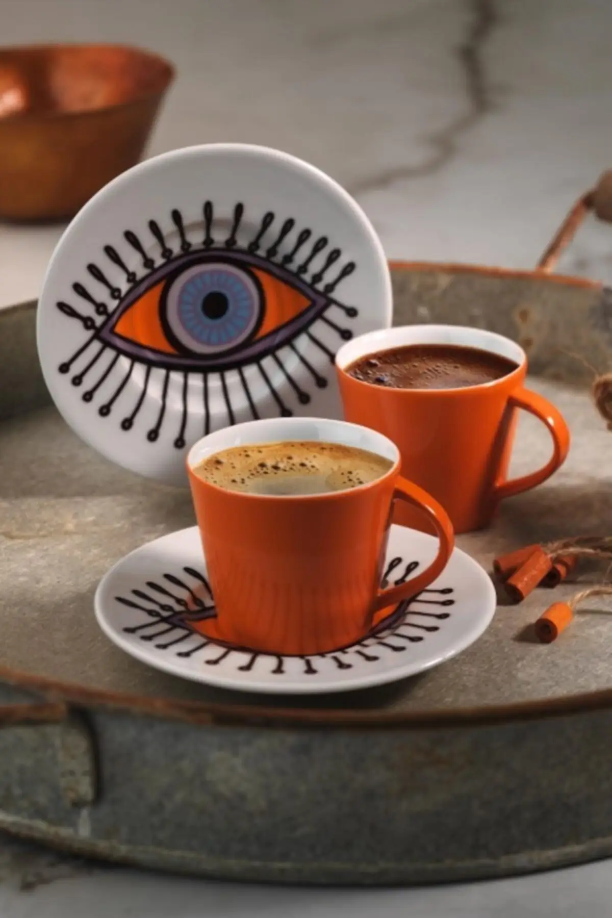 

Kutahya has porcelain coffee cup set 11 R19 Toledo 2 people Espresso Turkish coffee made with 100% original turkey