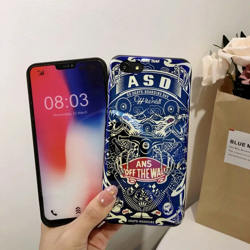 Милый чехол для OPPO Reno 2 K3 Realme X Pro A9 F11 A9X A3 R15X K1 F9 синий светильник с