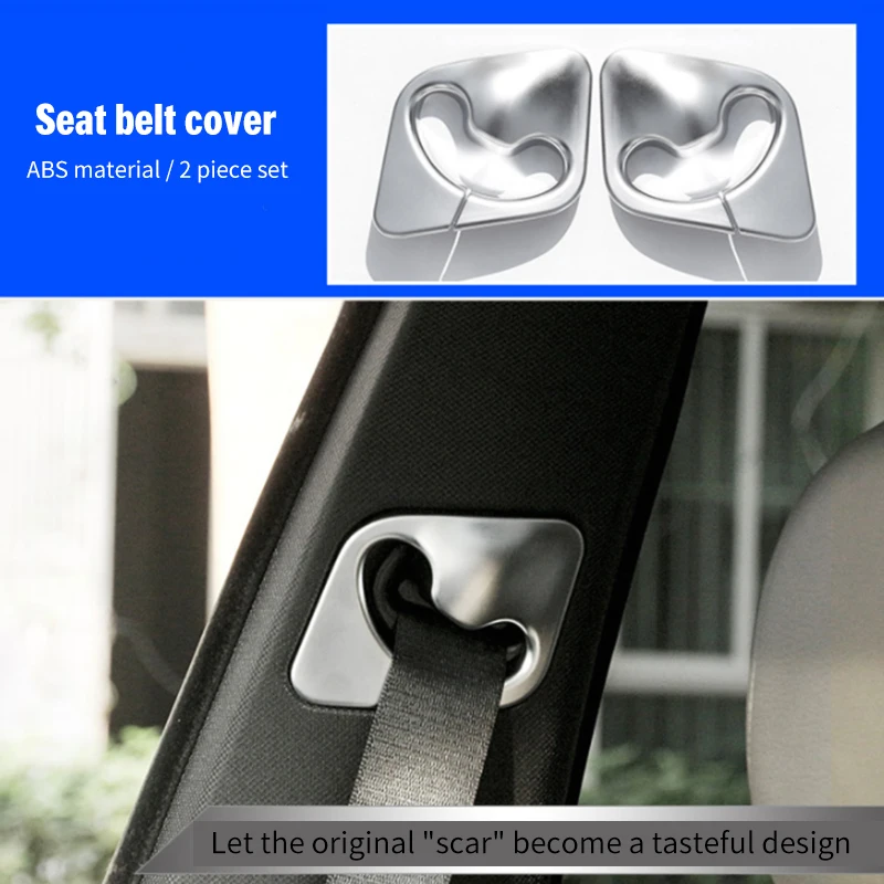 

For BMW X5 F15 2014-2018 ABS chrome Seat belt cover 2pcs