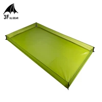 3f ul gear 15d coated silicon 210t polyester bathtub footprint super light cloth outdoor camping tarp awning