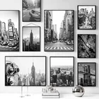 Плакаты и принты на холсте Нью-Йорка, черно-белые настенные художественные картины, украшение для гостиной, картина на стену, домашний декор