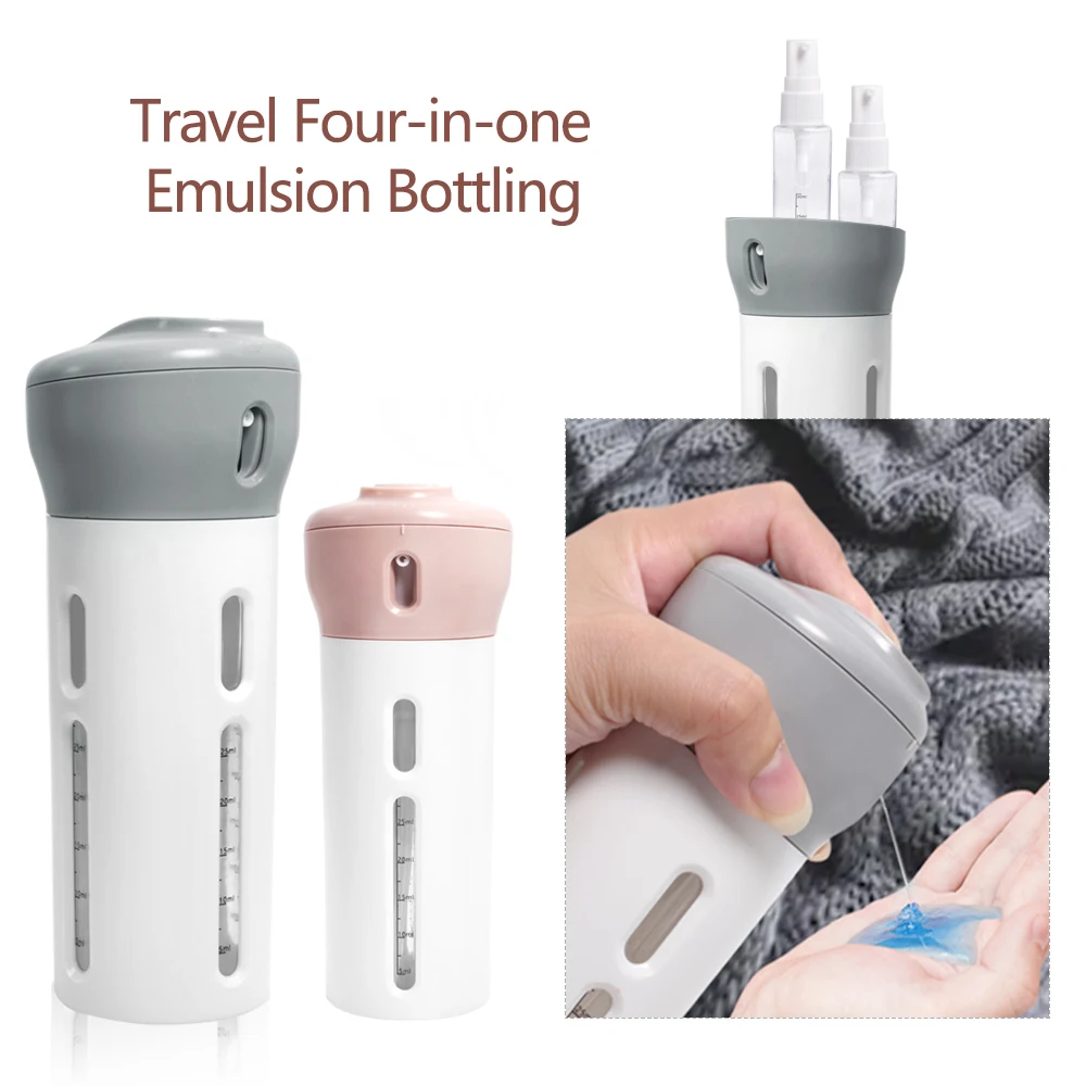 Портативный дорожный четырех в одном лосьон шампунь/лосьон для тела