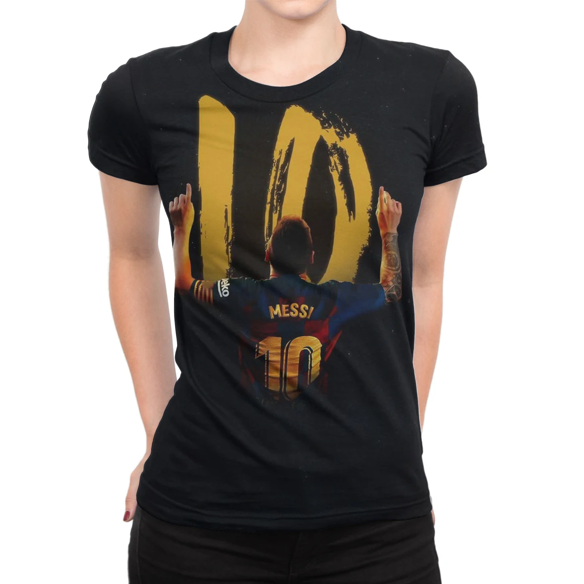 

MESSI 10 Fans Summer Women T-shirt Casual Loose Streetwear Sport Clothes Tee Tops Football 3D Printed T-shirts Funny Long Sleeve