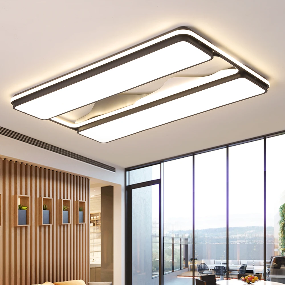 современная светодиодная Потолочный светильник с пультом скандинавский