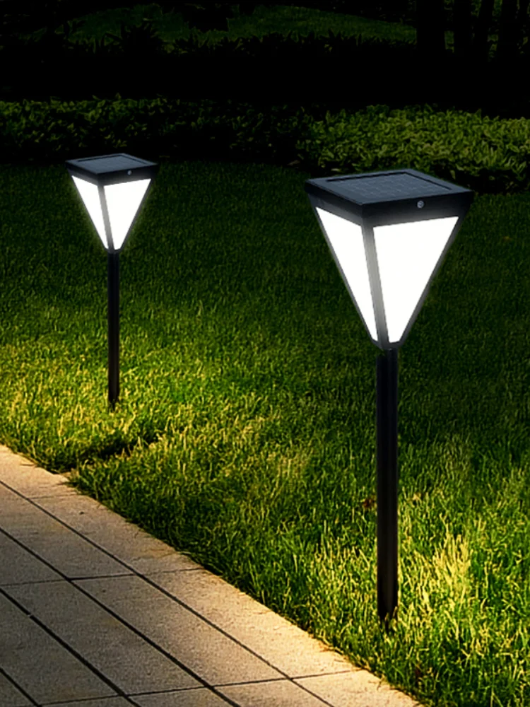 

Уличная лампа на солнечной батарее для газона, маленький садовый уличный фсветильник, Ландшафтная Современная Водонепроницаемая садовая л...