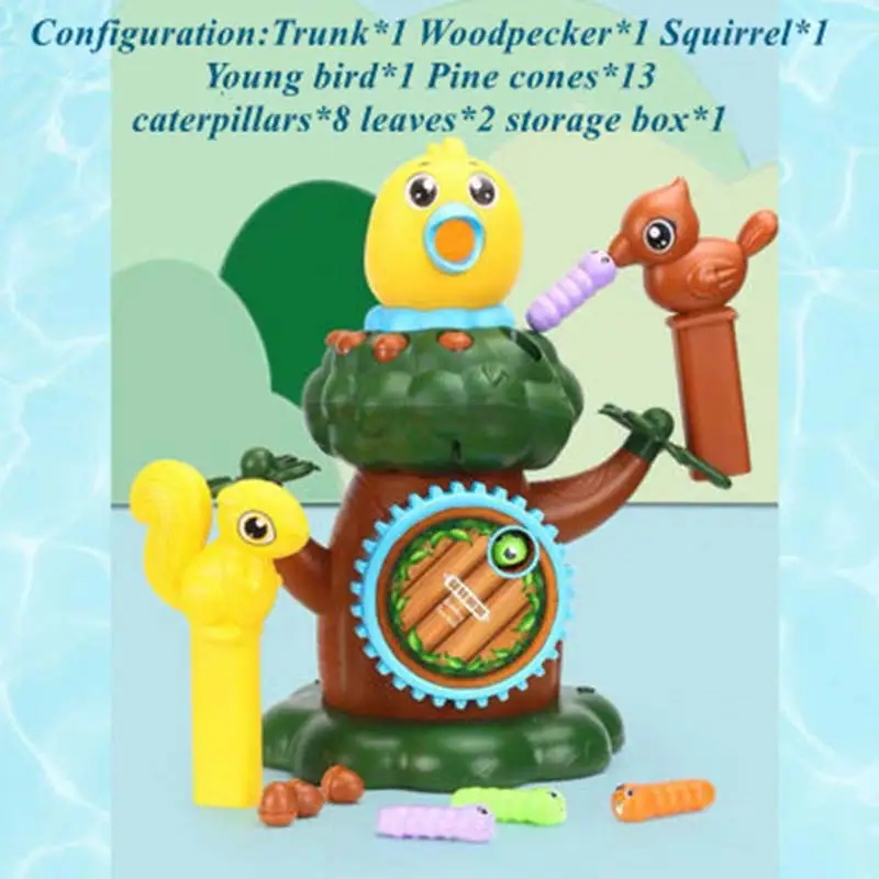 Детский игрушечный набор поймать червя Магнитная игра для кормления животных